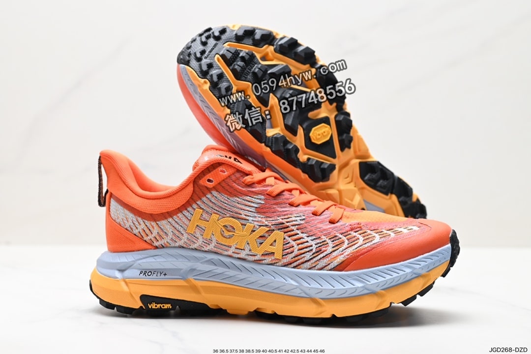 跑鞋, PE, HOKA, 2023 - HOKA M MAFATE SPEED 4 鞋子 货号:1129930 尺码:36 36.5 37.5 38 38.5 39 40 40.5 41 42 42.5 43 44 45 46 ID:JGD268-DZD