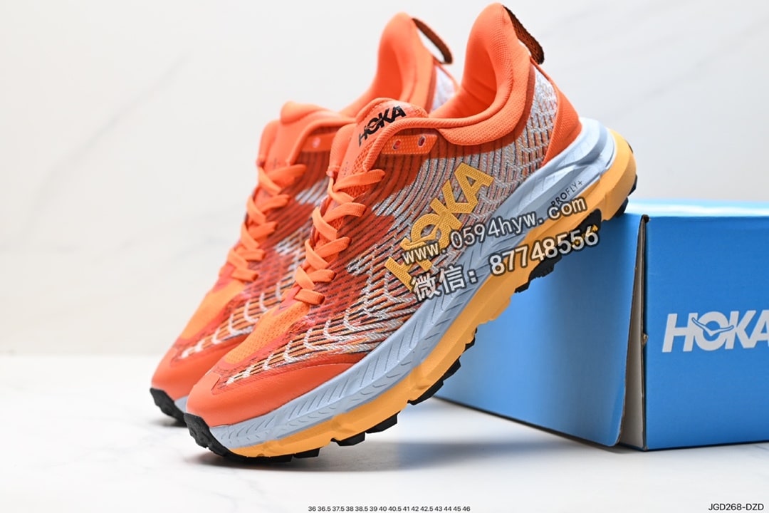 跑鞋, PE, HOKA, 2023 - HOKA M MAFATE SPEED 4 鞋子 货号:1129930 尺码:36 36.5 37.5 38 38.5 39 40 40.5 41 42 42.5 43 44 45 46 ID:JGD268-DZD