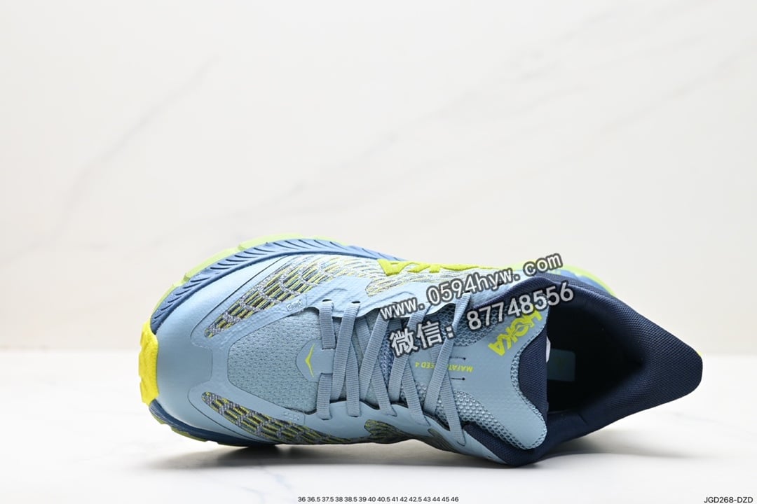 高帮, 跑鞋, PE, HOKA, 2023 - HOKA M MAFATE SPEED 4 高帮鞋 货号：1129930 尺码:36 36.5 37.5 38 38.5 39 40 40.5 41 42 42.5 43 44 45 46 ID:JGD268-DZD