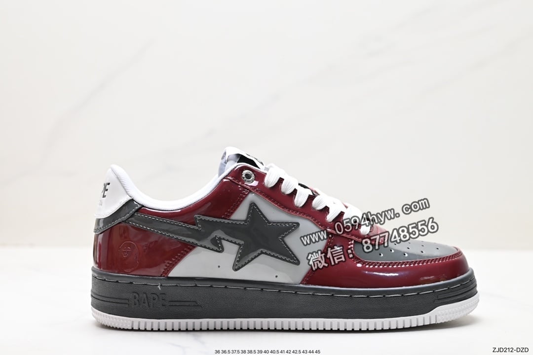 Bape Sta Low 鞋子 白色 牛皮 高规格用料 LOGO压印 鞋带扣 Ortholite缓震材质 强性价比 尺码:36-45 ID:ZJD212-DZD