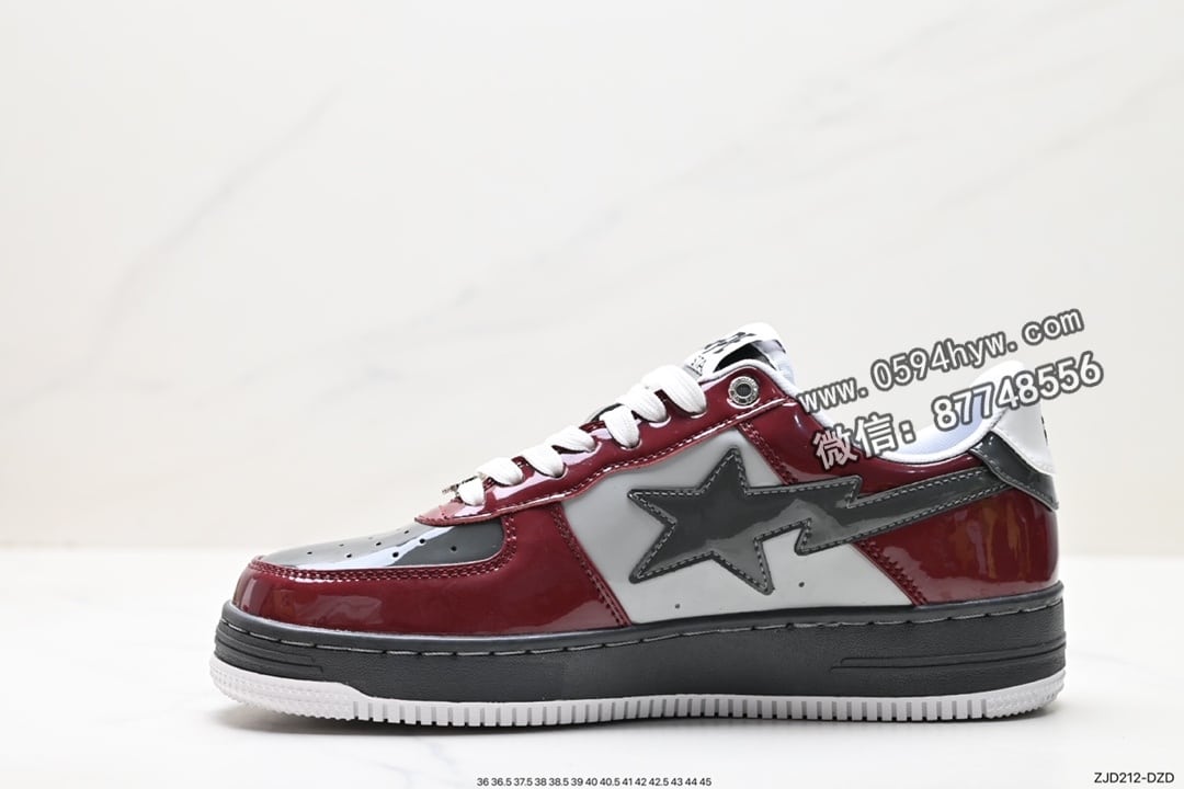 PE, BAPE, 2023 - Bape Sta Low 鞋子 白色 牛皮 高规格用料 LOGO压印 鞋带扣 Ortholite缓震材质 强性价比 尺码:36-45 ID:ZJD212-DZD