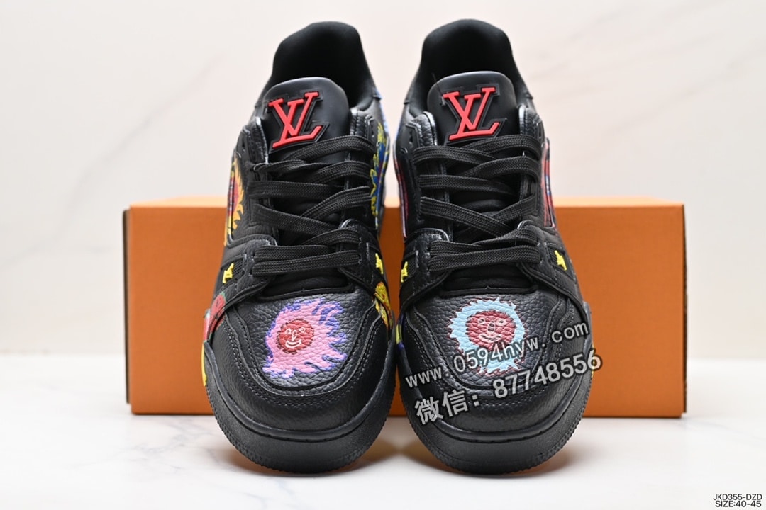 运动鞋, 路易威登, 板鞋, 休闲运动鞋, Louis Vuitton Trainer Sneaker Low, Louis Vuitton Trainer, Louis Vuitton, KD3, KD, AI, 2023 - LV路易威登 Trainer Sneaker Low 百搭板鞋 尺码: 40-45 ID: JKD355-DZD