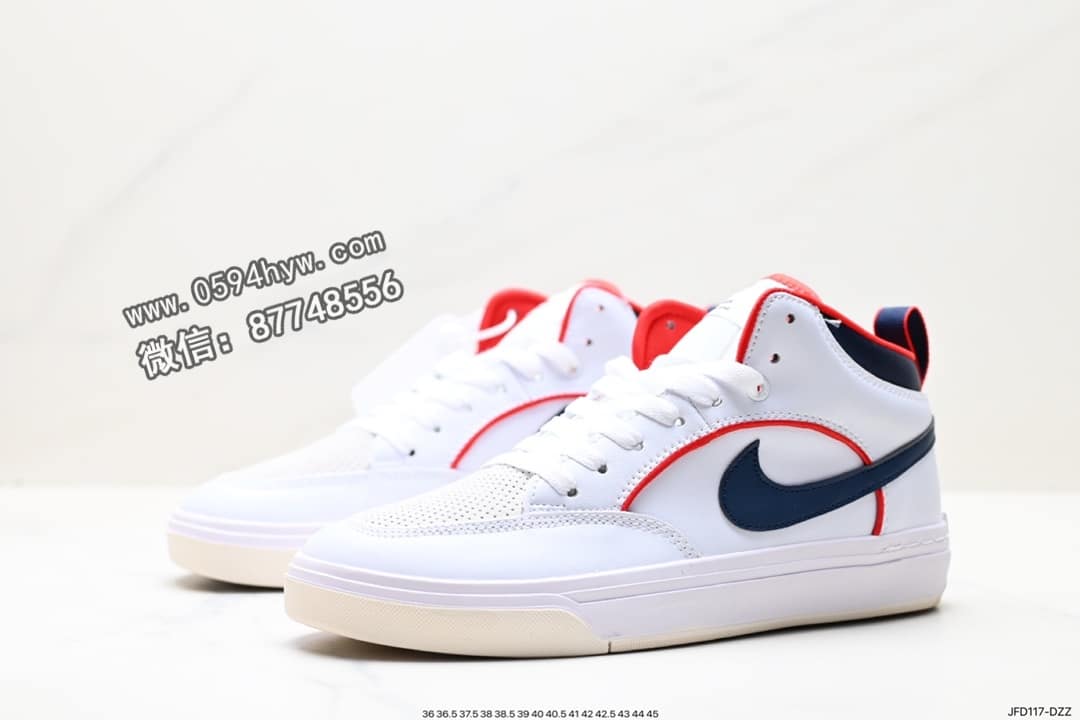 板鞋, React, Nike SB React Leo, Nike SB, NIKE, 2023 - NIKE SB REACT LEO 复古中帮滑板鞋 2023冬季新款 货号:FD0268-100-1