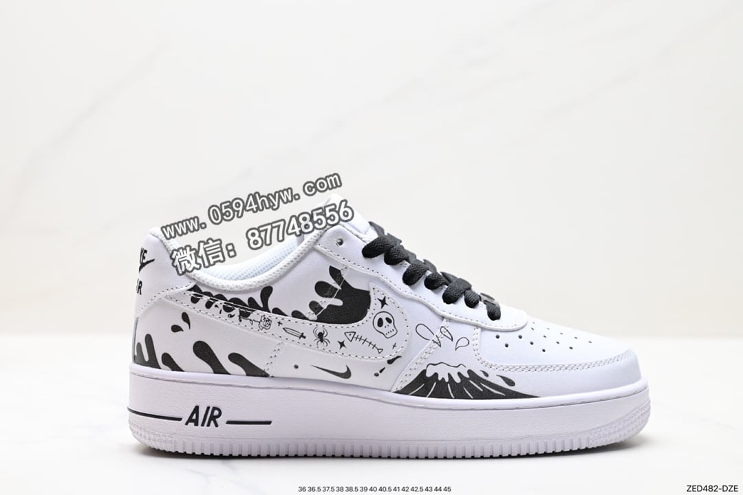 Air Force 1 ‘07 Low 纯正空军版型 鞋帮高度低 货号：AM0703-121