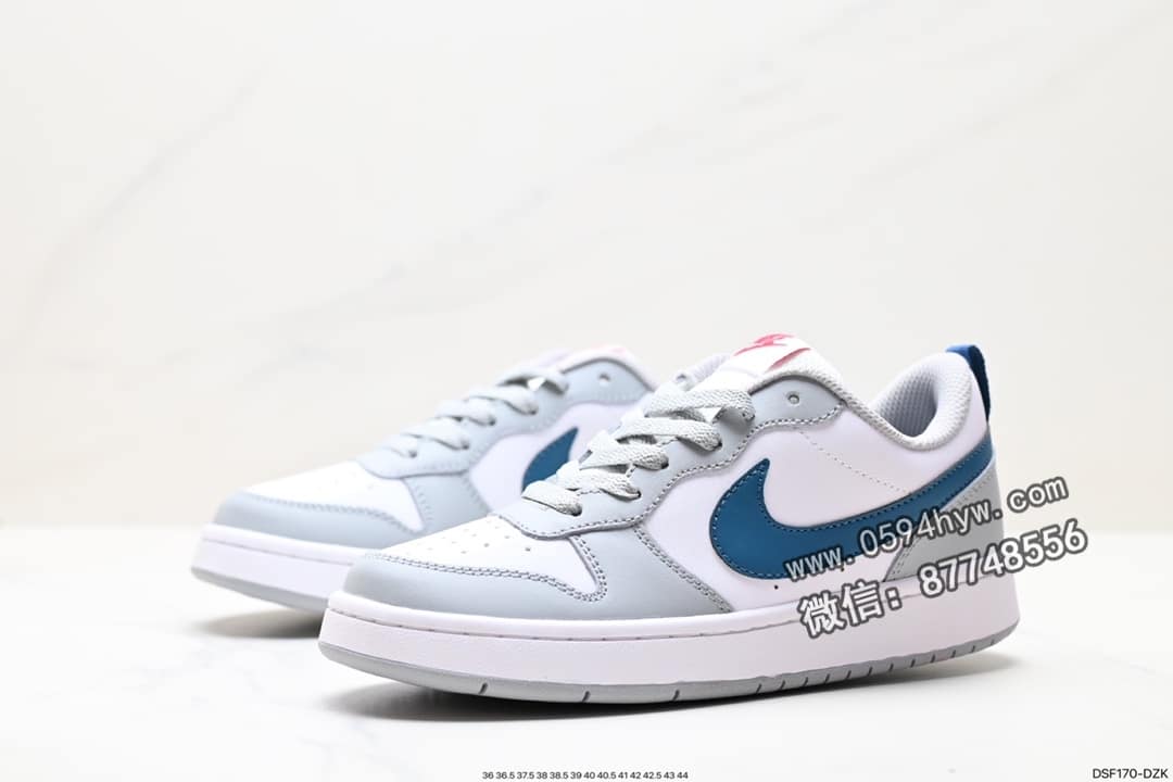 运动鞋, 耐克, 板鞋, 休闲板鞋, RO, NIKE, F1, Court Borough Low, 85, 2023, 07 - 耐克Nike Court Borough Low 2 校园休闲板鞋 货号:BQ5448-113