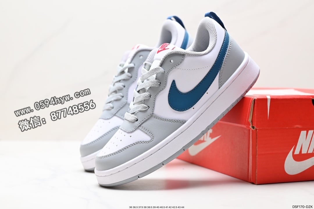 运动鞋, 耐克, 板鞋, 休闲板鞋, RO, NIKE, F1, Court Borough Low, 85, 2023, 07 - 耐克Nike Court Borough Low 2 校园休闲板鞋 货号:BQ5448-113