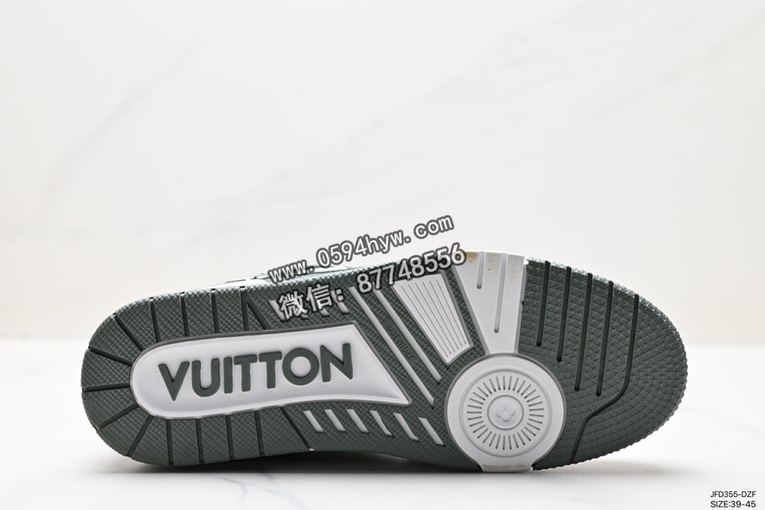 路易威登, 板鞋, Louis Vuitton, AK, AI, 2023 - LV路易威登 Trainer Maxi Low Sneaker 篮球板鞋 尺码：39 40 41 42 43 44 45 ID: JFD355-DZF