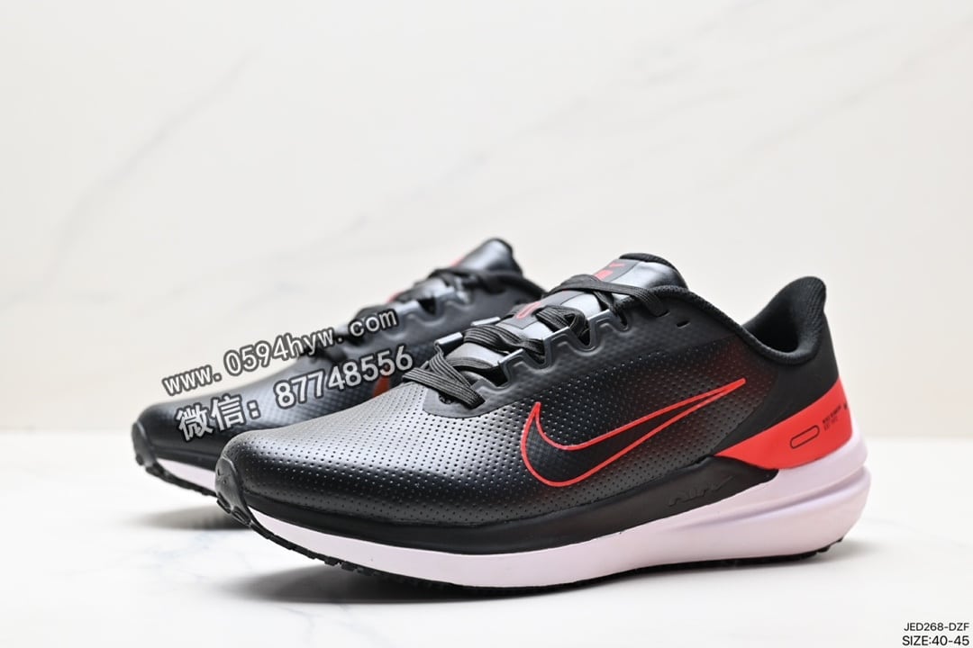 Zoom, Swoosh, Nike Air, NIKE, Air Zoom, AI - Nike Air Zoom Winflo 9 皮面训跑练步鞋 货号：813599-022