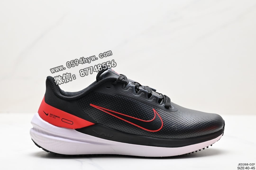 Nike Air Zoom Winflo 9 皮面训跑练步鞋 货号：813599-022