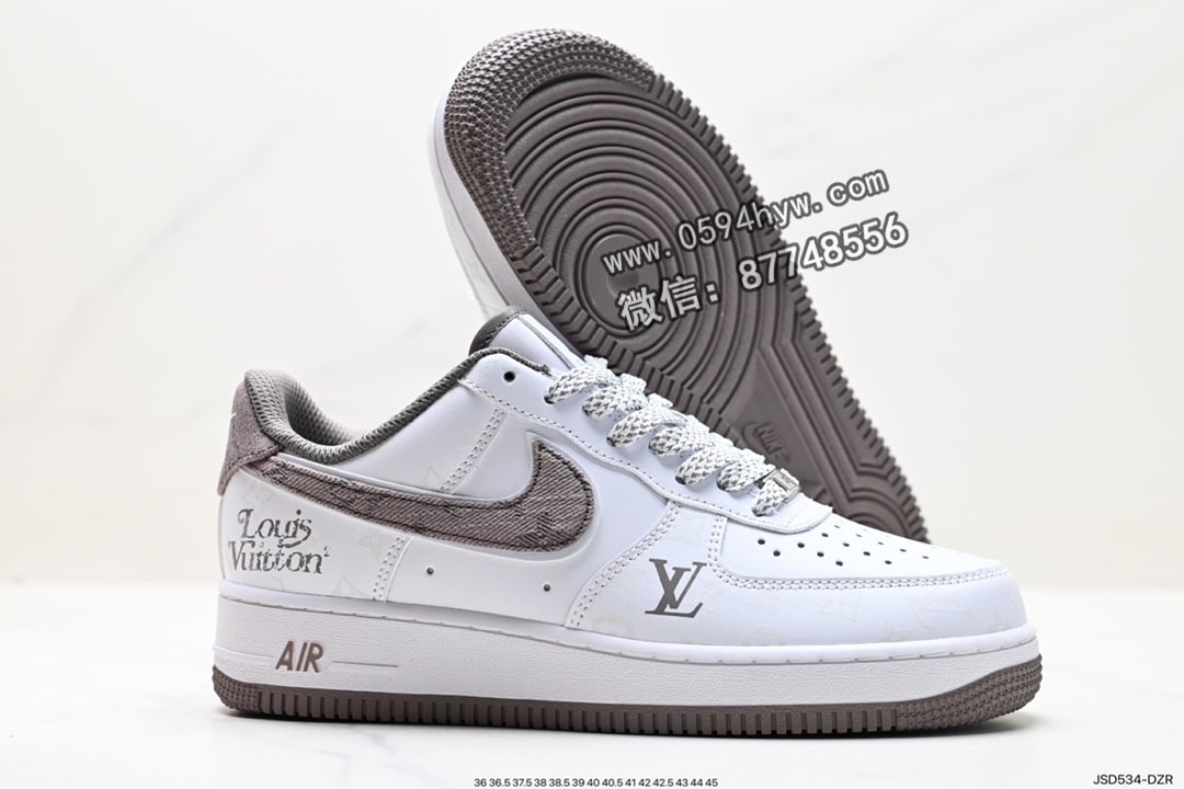 运动鞋, FORCE 1, Air Force 1, AI, 2023, 07 - Air Force 1 ‘07 Low 原楦头原纸板 空军版型 黑色 货号：CW2288-111 ID:JSD534-DZR