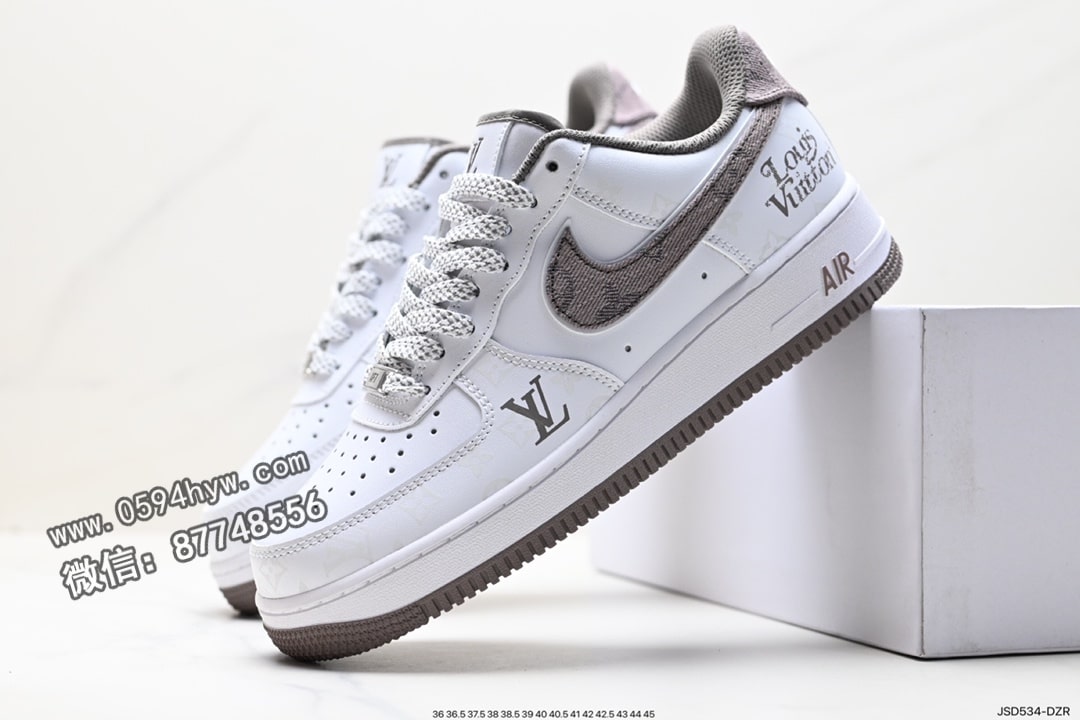 运动鞋, FORCE 1, Air Force 1, AI, 2023, 07 - Air Force 1 ‘07 Low 原楦头原纸板 空军版型 黑色 货号：CW2288-111 ID:JSD534-DZR