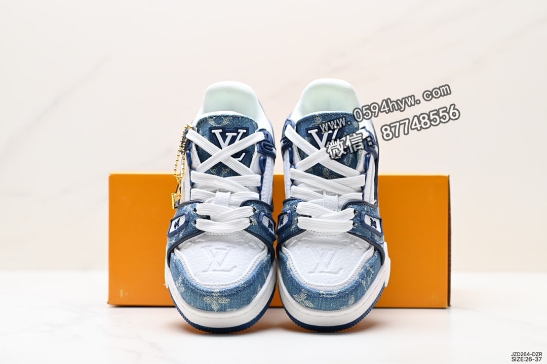 路易威登, 童鞋, 板鞋, Louis Vuitton Trainer Sneaker Low, Louis Vuitton Trainer, Louis Vuitton, AK, AI - LV路易威登童鞋 Louis Vuitton Trainer Sneaker Low 童鞋尺码：26-37 ID：JZD264-DZR