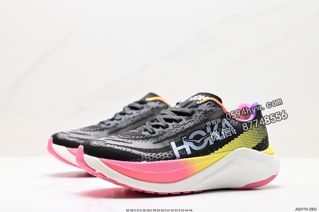 运动鞋, 跑鞋, HOKA, 85, 2023, 07 - HOKA W MACH X 全新配色 鞋子类型：跑鞋 顶厚中底 缓震和轻量 运动鞋 尺码：36-45 货号：JGD170-DED