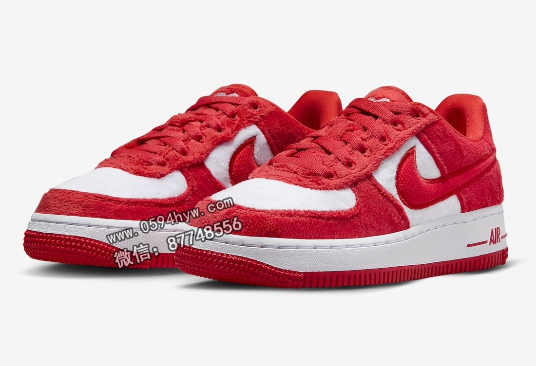 运动鞋, 耐克, 情人节, Nike Air Force 1 Low, Nike Air Force 1, Nike Air, Air Force 1, 2024 - 这款儿童版耐克空军一低款庆祝2024年情人节