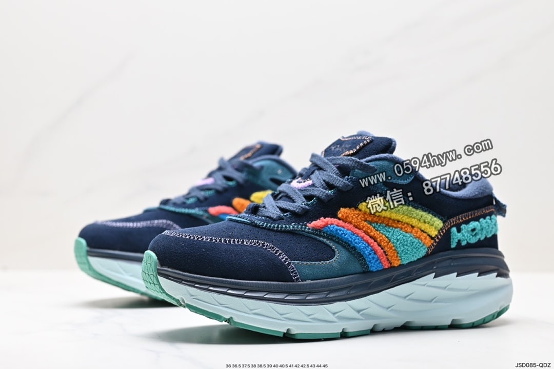 跑鞋, RO, HOKA, EMB, 85 - HOKA U BONDI L EMBROIDERY 鞋子货号:1126855 HOKA U BONDI L EMBROIDERY 鞋子尺码:36 36.5 37.5 38 38.5 39 40 40.5 41 42 42.5 43 44 45 ID:JSD085-QDZ