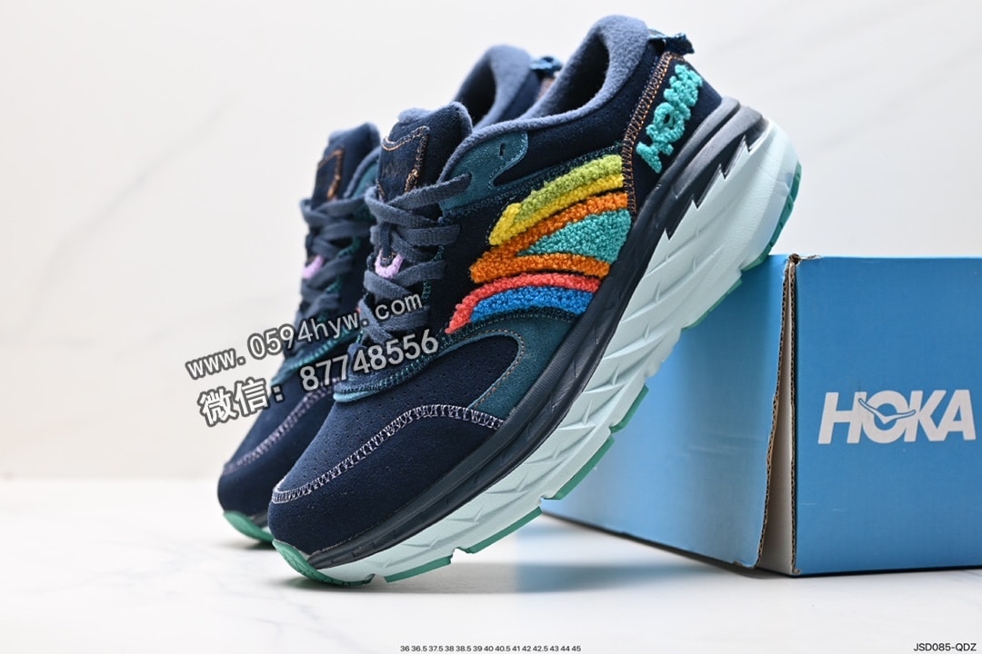 跑鞋, RO, HOKA, EMB, 85 - HOKA U BONDI L EMBROIDERY 鞋子货号:1126855 HOKA U BONDI L EMBROIDERY 鞋子尺码:36 36.5 37.5 38 38.5 39 40 40.5 41 42 42.5 43 44 45 ID:JSD085-QDZ