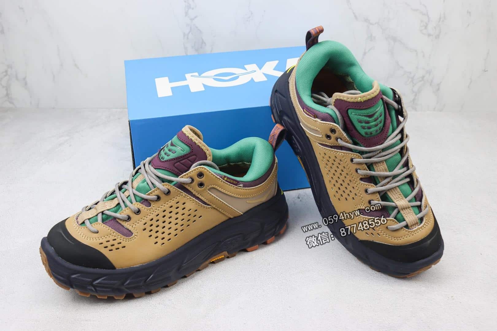 跑鞋, 联名, Tor Ultra, PE, NB, HOKA - HOKA Tor Ultra x JLAL联名 减震防滑耐磨户外功能鞋登山徒步鞋 货号：1145771/NBYL 卡其棕