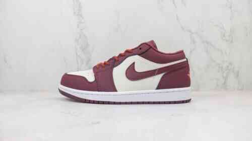 Air Jordan AJ1 Low 酒红白 553560-068