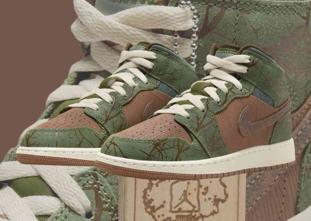 Air Jordan 1 Mid GS “Treeline” 2024 年秋季发布