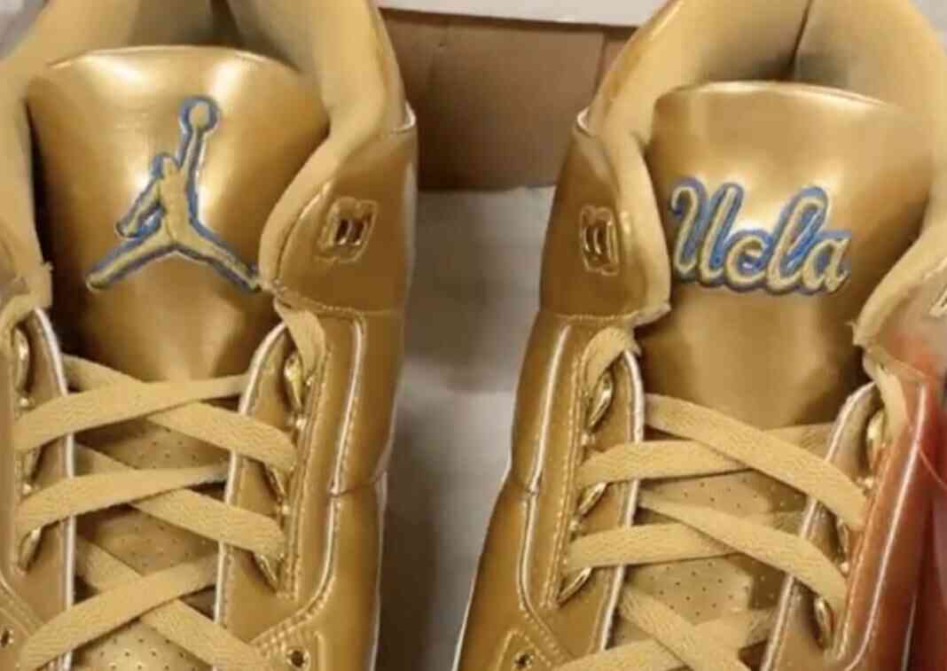 加州大学洛杉矶分校篮球队收到 Air Jordan 3 Gold PE 球鞋