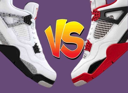 更好的 Air Jordan 4：”白色水泥 “或 “火红色”