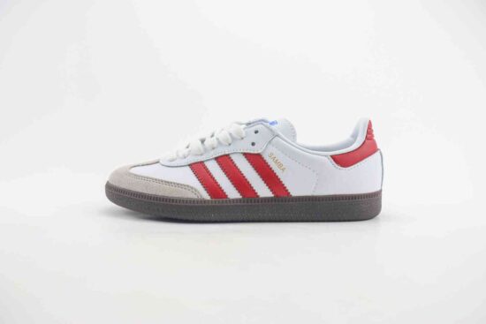 Adidas Originals Samba 联名复古桑巴板鞋 白红 BIG1025