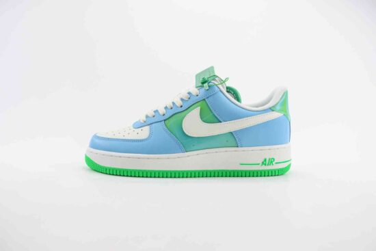 Nike Air Force 1 低帮 空军 白蓝绿 FZ4032-407