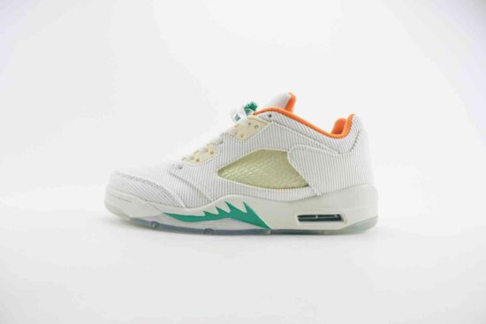 Air Jordan AJ5 Retro Low 慈善系列 白绿 灯芯绒 CW4204-100