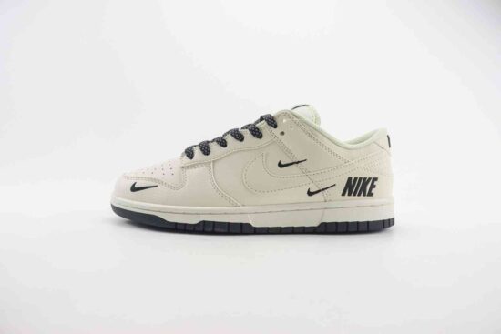 Nike SB Dunk Low 双小勾 NIKE涂鸦 定制配色 米白黑 NK5639-321