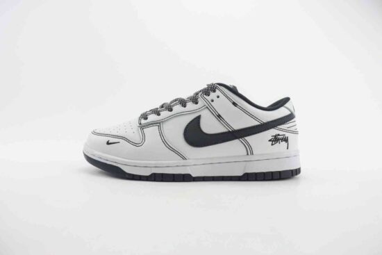 Nike SB Dunk Low x Stussy 斯图西 双勾 白黑 FC1688-137