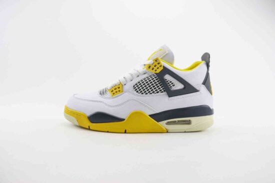 Air Jordan AJ4 Retro Wnns “Vivid Sulfura” 白雷公 白黑黄 乔丹篮球鞋系列 AQ9129-101