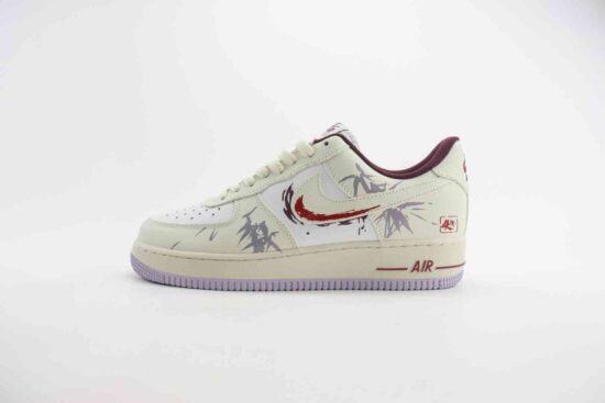 Nike Air Force 1 空军 国风定制 竹 水墨画 涂鸦定制印花 低帮 XC2351-110