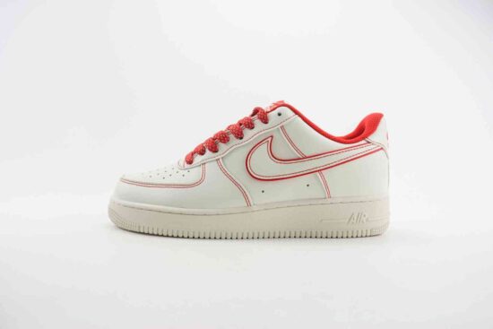 Nike Air Force 1 低帮 空军 CW2288 111 白红缝线