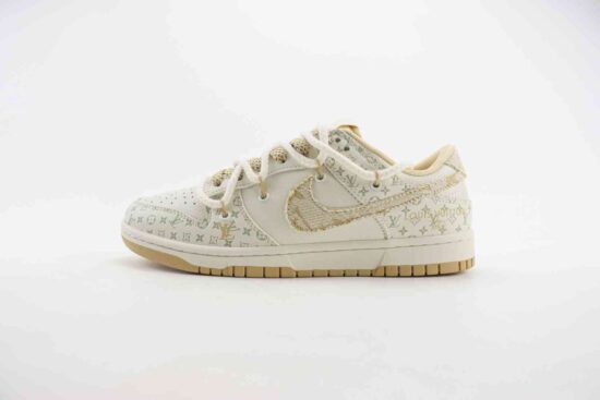 Nike SB Dunk Low x LV联名 定制配色 印花涂鸦 SJ2068 250 米黄