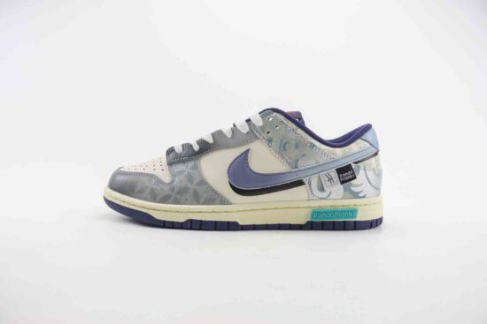 Nike SB Dunk Low 乘浪钓手 涂鸦限定 叠勾 白灰银蓝 FV8106-181