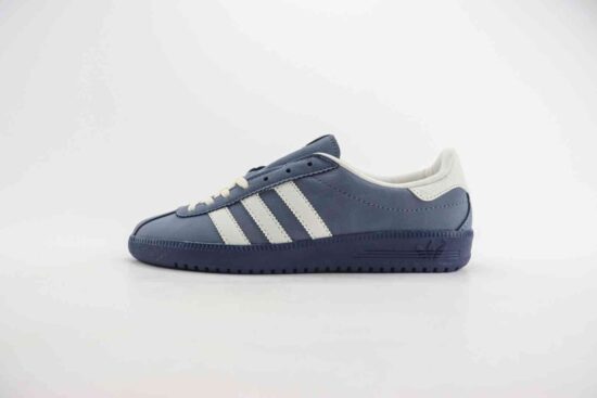 Adidas Originals Bermuda 绒面麂皮防滑耐磨轻便低帮板鞋 蓝色 IF6558
