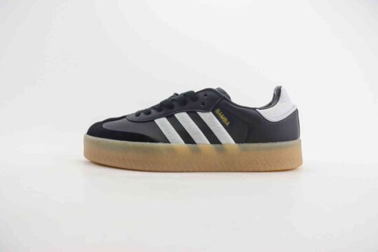 Adidas Originals Samba 2.0 低帮 黑白 厚底 防滑板鞋 ID0436