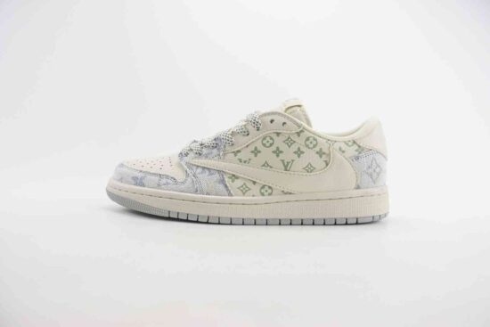 LV 联名 Louis Vuitton x Air Jordan AJ1 Low 低帮文化休闲板鞋 SJ2068-007