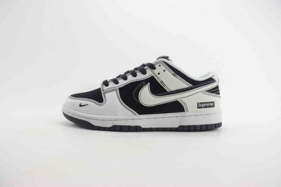 Nike SB Dunk Low x Supreme 联名 定制配色 反转黑白勾 FC1688-144