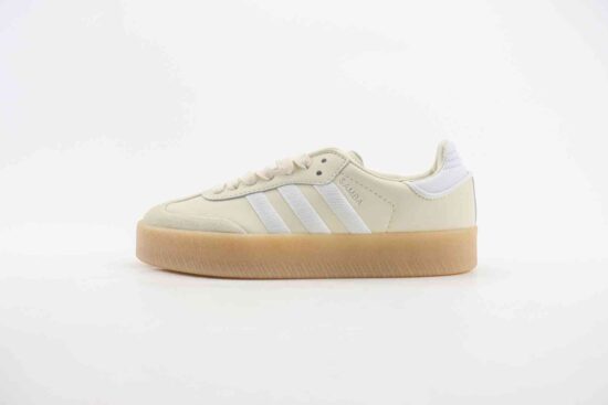 Adidas Originals Samba W 增高 复古板鞋 米色 ID0434