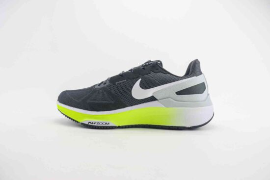 Nike Air Zoom STRUCTURE 25 SE 马拉松 缓震网面 超轻透气 休闲运动跑步鞋 白黑绿 货号：DJ7883-005