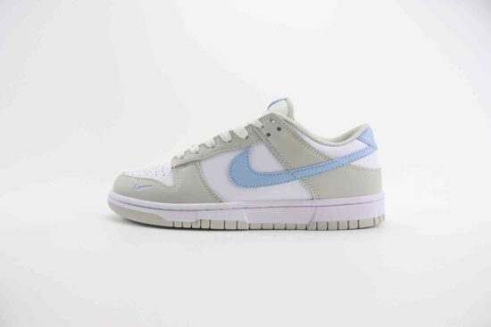 Nike SB Dunk Low 复古低帮休闲运动滑板鞋 灰白 蓝勾 HF0023-100