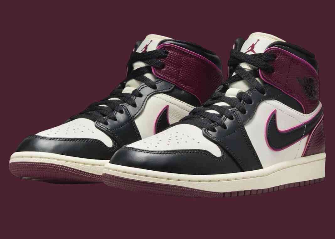 Air Jordan 1 Mid “波尔多 “现已上市（2024 年 7 月）