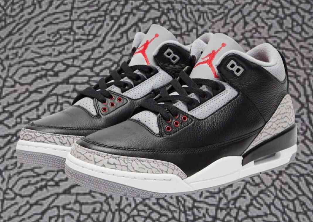 Air Jordan 3 OG “黑色水泥 “将于 2024 年 11 月回归