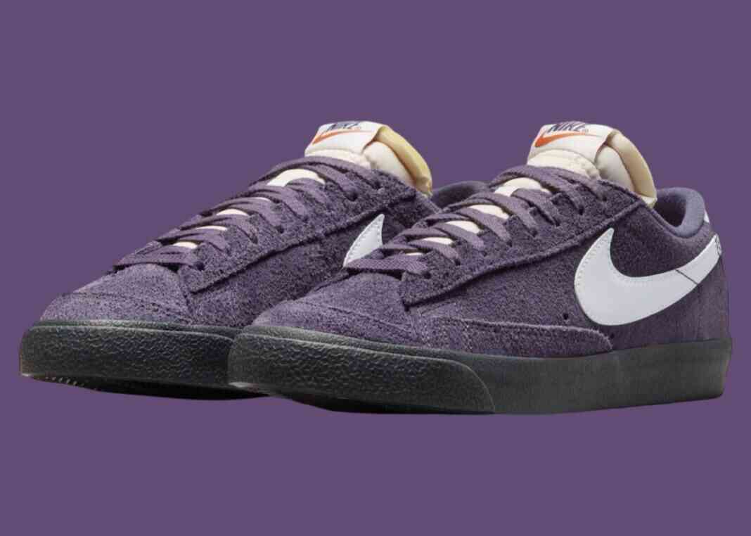 耐克 Blazer Low ’77 复古 “紫色麂皮 “2024 年秋季发布