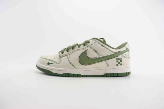 Nike SB Dunk Low x OW联名 箭头 定制配色 米绿 DJ2024-002