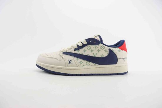 Louis Vuitton x Air Jordan AJ1 Low 低帮文化休闲板鞋 货号：LJ5188-002