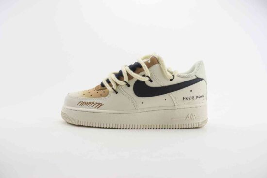 Nike Air Force 1 空军 绑带解构 定制配色 涂鸦 ZH0316-019