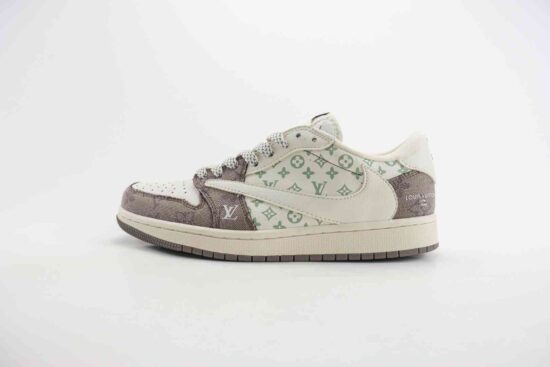 LV 联名 Louis Vuitton x Air Jordan AJ1 Low 低帮文化休闲板鞋 SJ2068-105