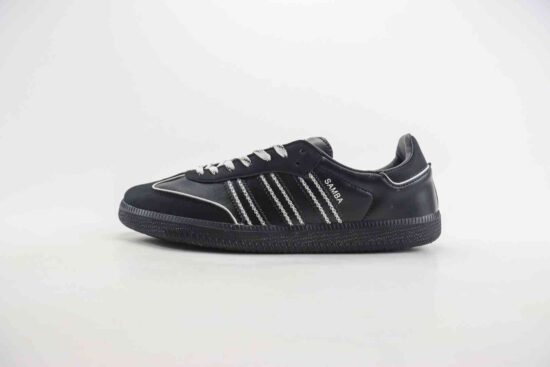 Adidas Originals Samba OG 德训鞋 运动板鞋 黑白银 货号：IF3918